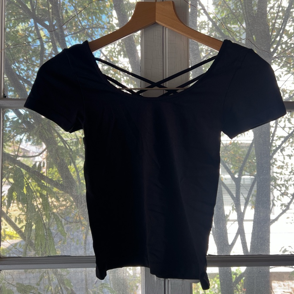 Black Aqua Top